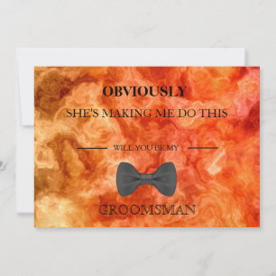 Invitación ¿Serás Mi Groomsman?