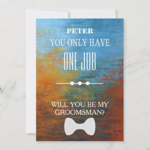 Invitación ¿Serás Mi Groomsman?