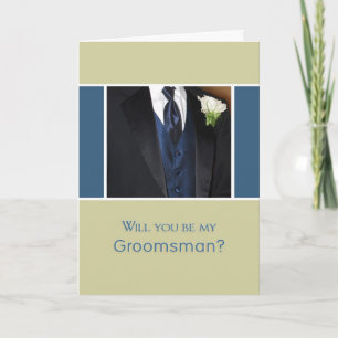 Invitación ¿Serás Mi Groomsman?