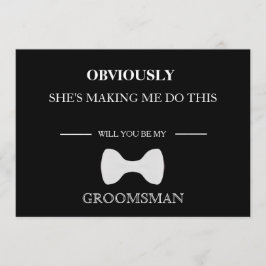 Invitación ¿Serás Mi Groomsman?