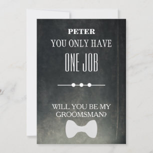 Invitación ¿Serás Mi Groomsman?