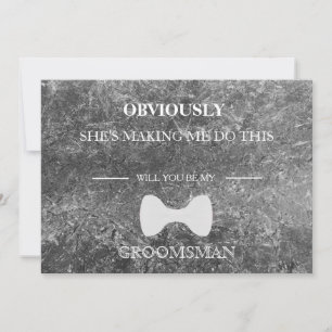 Invitación ¿Serás Mi Groomsman?