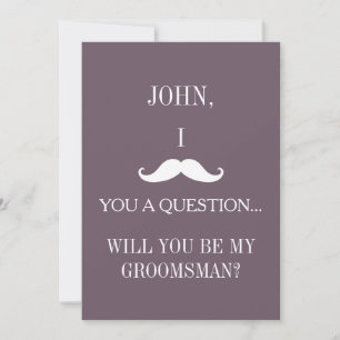 Invitación ¿Serás mi Groomsman?