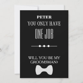 Invitación ¿Serás Mi Groomsman?