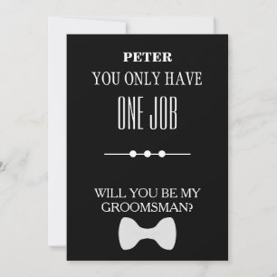 Invitación ¿Serás Mi Groomsman?