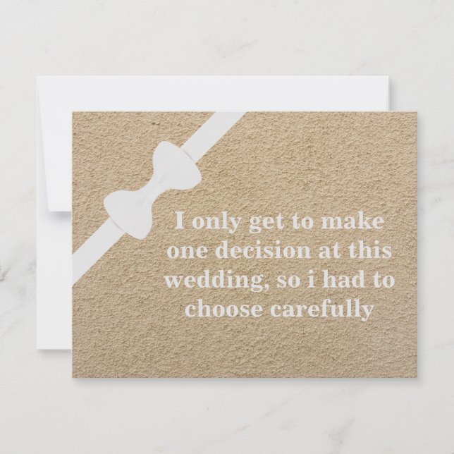 Invitación ¿Serás mi Groomsman? (Anverso)