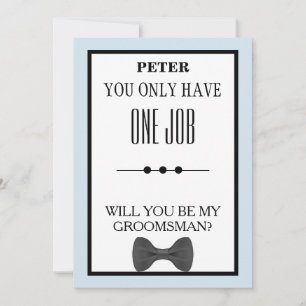Invitación ¿Serás Mi Groomsman?