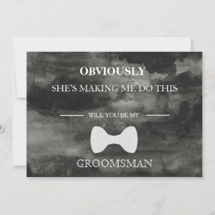 Invitación ¿Serás Mi Groomsman?