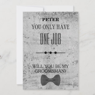 Invitación ¿Serás Mi Groomsman?