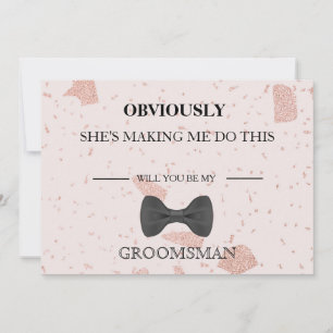 Invitación ¿Serás Mi Groomsman?