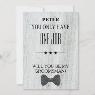 Invitación ¿Serás Mi Groomsman?