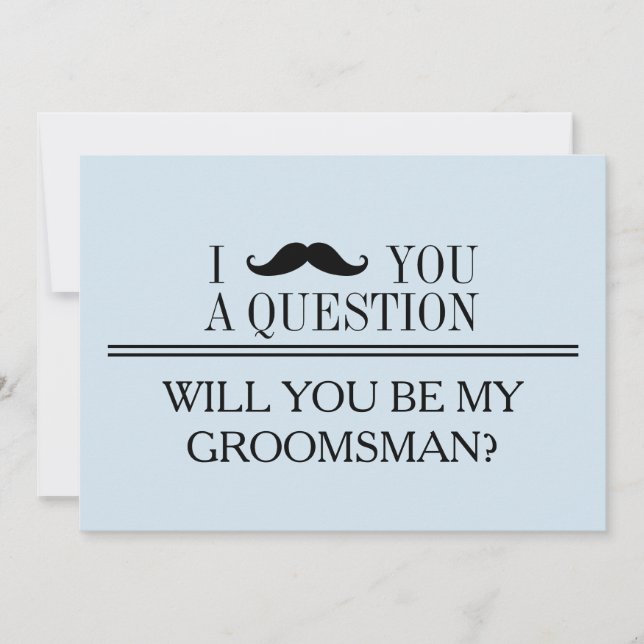 Invitación ¿Serás mi Groomsman? (Anverso)