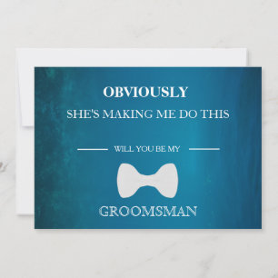 Invitación ¿Serás Mi Groomsman?