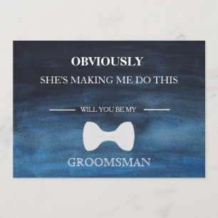 Invitación ¿Serás Mi Groomsman?