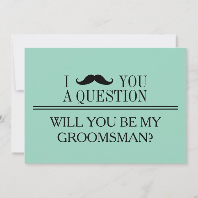 Invitación ¿Serás mi Groomsman? (Anverso)