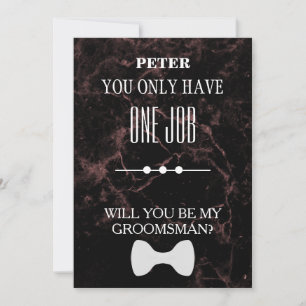 Invitación ¿Serás Mi Groomsman?