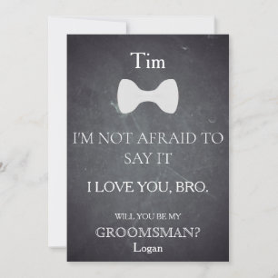 Invitación ¿Serás Mi Groomsman?