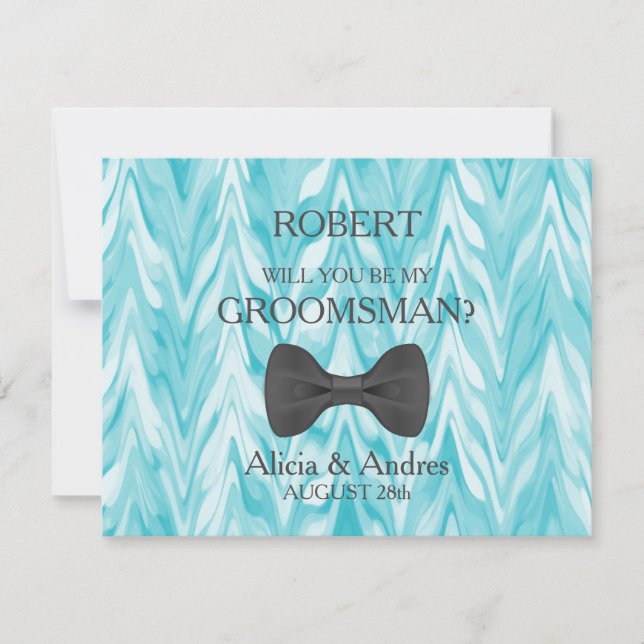 Invitación ¿Serás mi Groomsman? (Anverso)