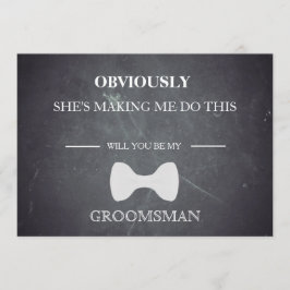 Invitación ¿Serás Mi Groomsman?