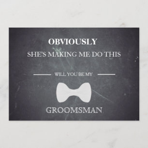 Invitación ¿Serás Mi Groomsman?