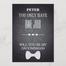 Invitación ¿Serás Mi Groomsman?