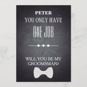 Invitación ¿Serás Mi Groomsman?