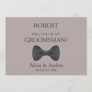 Invitación ¿Serás mi Groomsman?