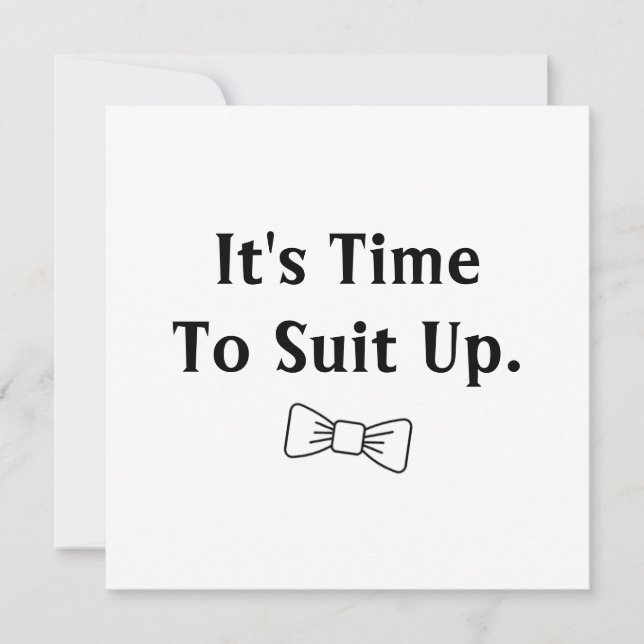 Invitación ¿Serás Mi Groomsman? (Anverso)