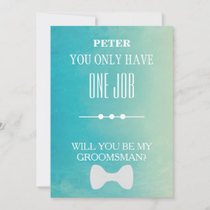 Invitación ¿Serás Mi Groomsman?