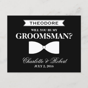 Invitación ¿Serás mi Groomsman?   Amigo del novio