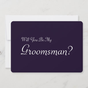 Invitación ¿Serás mi Groomsman con la imagen de un hombre?