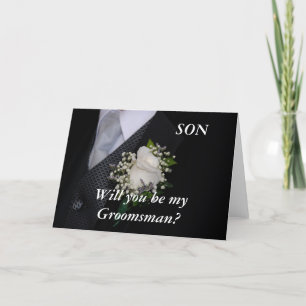 Invitación Serás Mi Hijo Groomsman