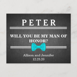 Invitación ¿Serás mi hombre de honor?Personalizado