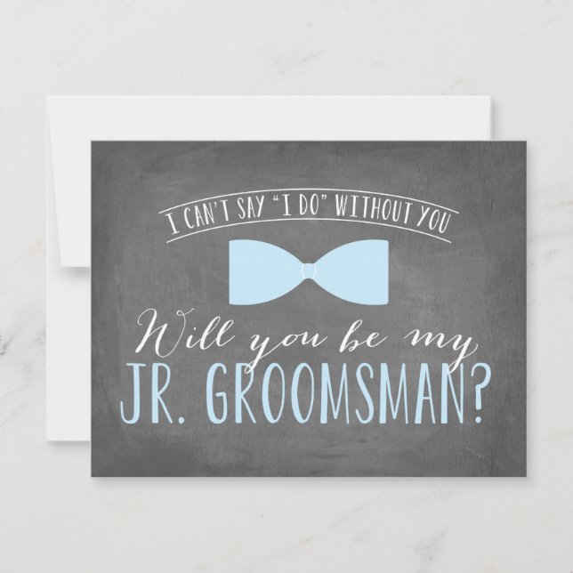 Invitación ¿Serás mi Junior Groomsman? | Groomsmen (Anverso)