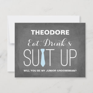 Invitación ¿Serás mi Juvenil Groomsman?   Groomsmen