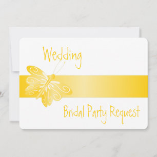 Invitación ¿Serás Mi Mariposa Invitada De La Novia?