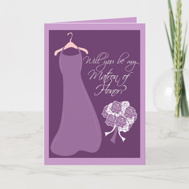 Invitación ¿Serás mi Matrón de Honor? (Anverso)