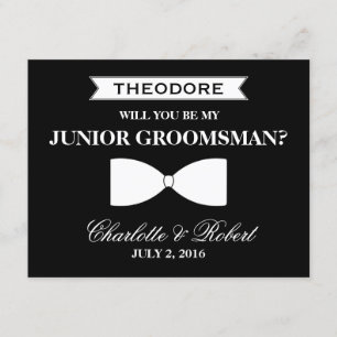 Invitación Serás mi mejor hombre Amigo del novio