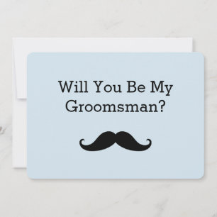 Invitación ¿Serás Mi Moto Negro De Groomsman?