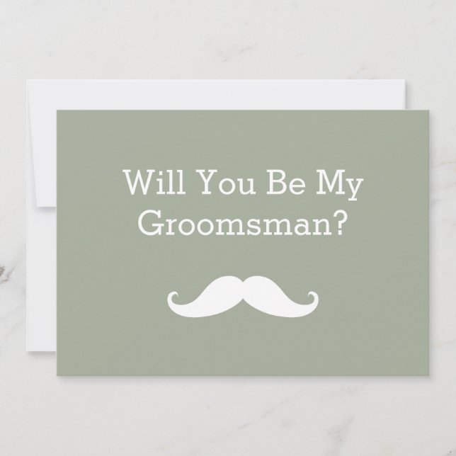 Invitación ¿Serás Mi Moto Negro De Groomsman? (Anverso)