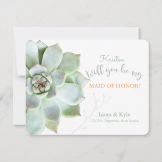 Invitación ¿Serás Mi Mujer De Honor, Suculento Boda?