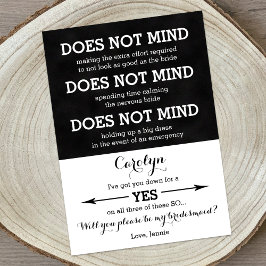 Invitación ¿Serás Mi Mujer De Novia A La Que No Le Importa?