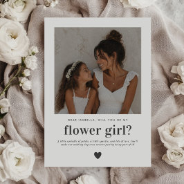 Invitación ¿Serás Mi Niña de las Flores Propuesta de Foto