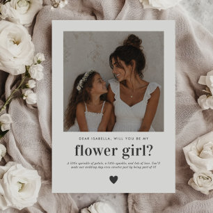 Invitación ¿Serás Mi Niña de las Flores Propuesta de Foto