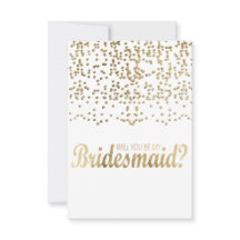 "¿Serás Mi niñera?" Faux Gold Confetti