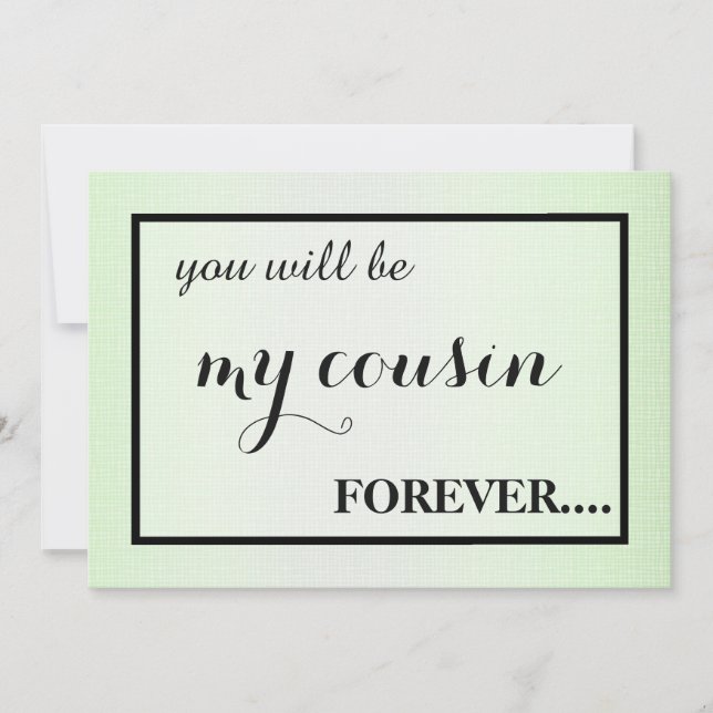 Invitación ¿Serás mi novia? (Anverso)