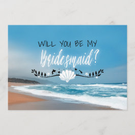 Invitación ¿Serás Mi Novia? | Camarera de playa