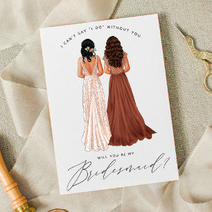 Invitación ¿Serás Mi Novia? Chicas de batas