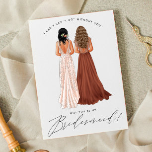 Invitación ¿Serás Mi Novia? Chicas de batas