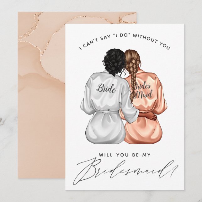 Invitación ¿Serás Mi Novia? Chicas De Silk Roban A Inv (Anverso / Reverso)